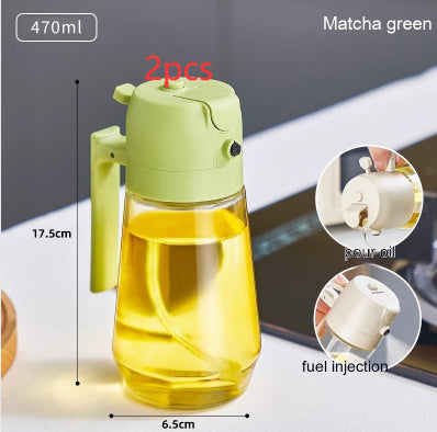 470ml Olive Oil Spray Bottle – Refillable Glass Dispenser for Healthy Cooking
