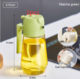 470ml Olive Oil Spray Bottle – Refillable Glass Dispenser for Healthy Cooking