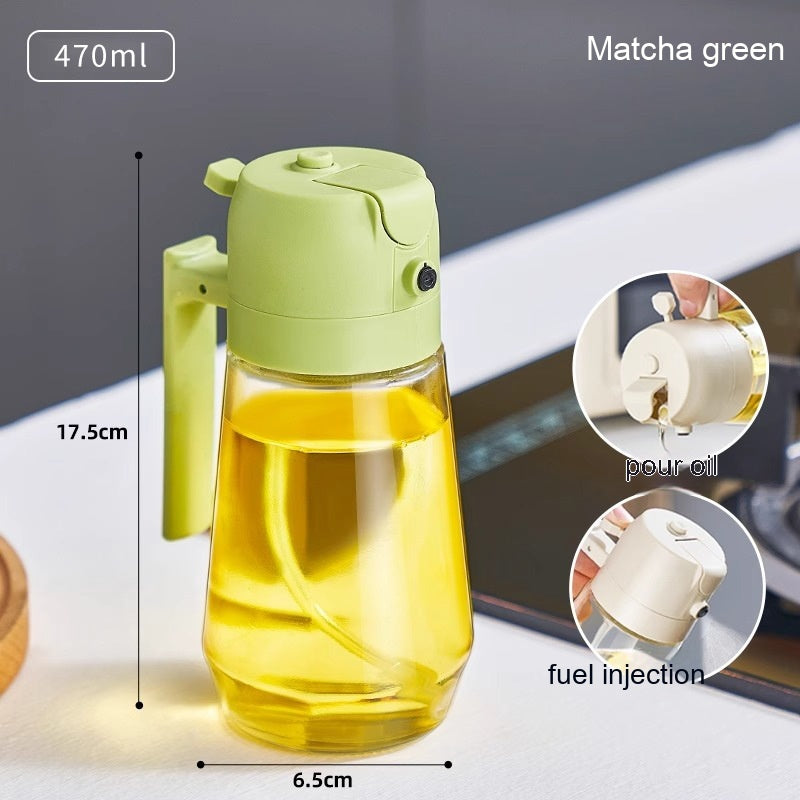 470ml Olive Oil Spray Bottle – Refillable Glass Dispenser for Healthy Cooking