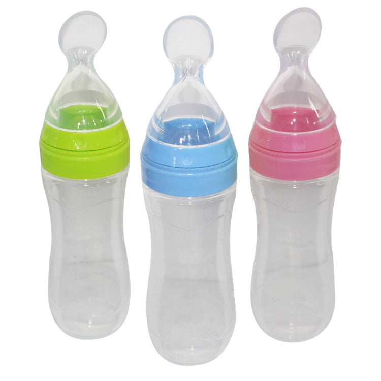Baby Food Spoon Feeder Bottle – Easy Feeding for Infants