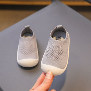 Girls' New Soft Sole Knitted Breathable Flyknit Shoes