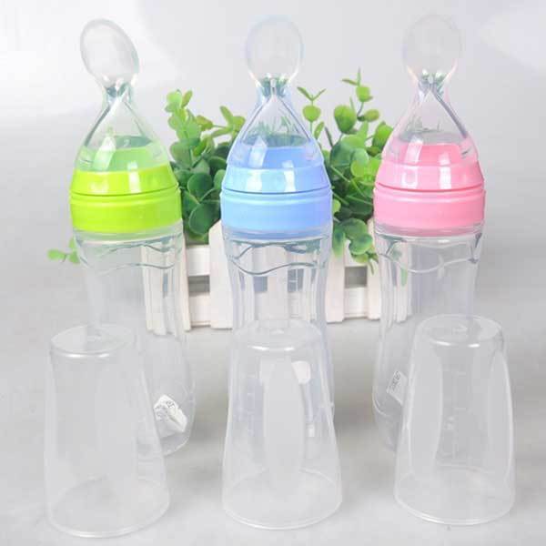 Baby Food Spoon Feeder Bottle – Easy Feeding for Infants