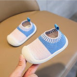 Girls' New Soft Sole Knitted Breathable Flyknit Shoes