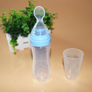 Baby Food Spoon Feeder Bottle – Easy Feeding for Infants