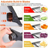 Stainless Steel Vegetable Slicer for Fruits, Veggies & Meal Prep