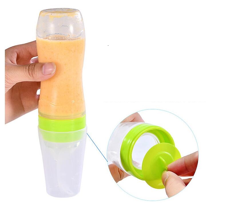 Baby Food Spoon Feeder Bottle – Easy Feeding for Infants
