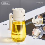 470ml Olive Oil Spray Bottle – Refillable Glass Dispenser for Healthy Cooking