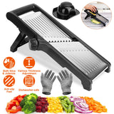 Multi-Blade Mandoline Slicer for Vegetables, Fruits & Julienne Cutting