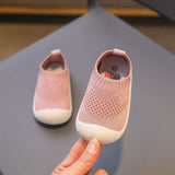 Girls' New Soft Sole Knitted Breathable Flyknit Shoes
