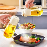 470ml Olive Oil Spray Bottle – Refillable Glass Dispenser for Healthy Cooking
