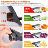Multi-Blade Mandoline Slicer for Vegetables, Fruits & Julienne Cutting