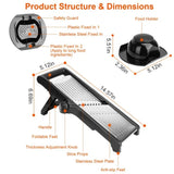 Stainless Steel Vegetable Slicer for Fruits, Veggies & Meal Prep