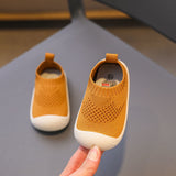 Girls' New Soft Sole Knitted Breathable Flyknit Shoes